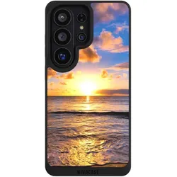 Nivocase Handyhülle für Samsung Galaxy S26 Ultra Hülle NIVOpure Case Schwarz Meer Sonnenuntergang Strand (Samsung Galaxy S26 Ultra), Smartphone Hülle, Schwarz