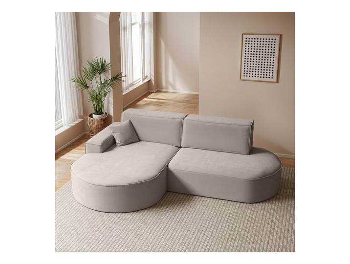 yourhouse24 Ecksofa PARMA PRO mit Schlaffunktion – Organisches Design