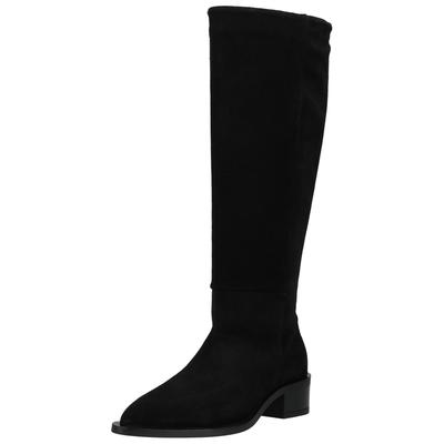 Stiefel PAVEMENT "Pavement Stiefel Veloursleder", Damen, Gr. 39, schwarz, Veloursleder, Schuhe Stiefel