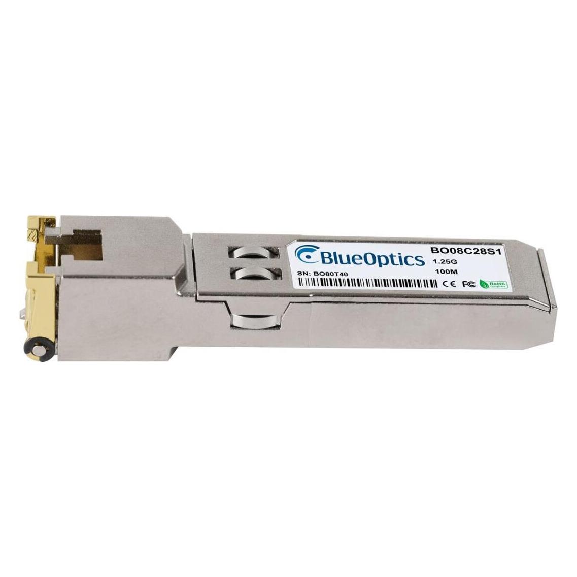 BlueOptics Kompatibler Aruba R9D17A BO08C28S1 SFP Transceiver, Kupfer RJ45, 1000BASE-T, 100M, 0°C/+70°C (R9D17A-BO)