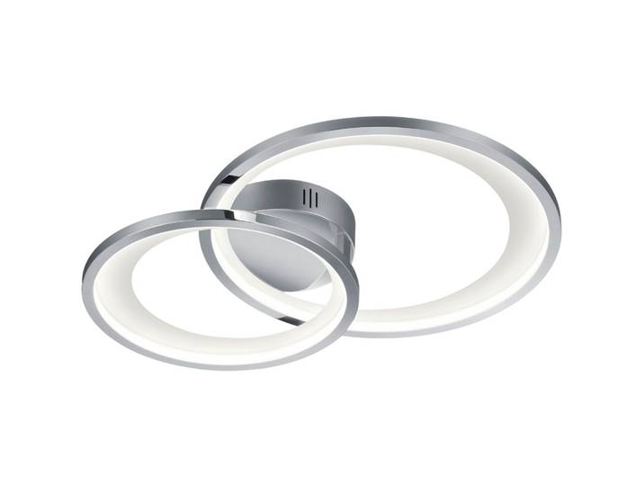 Deckenlampe Diluc chrom Metall 3600 lm B 59 cm - LED - Lichtfarbe: Warmweiss - LED Energiesparlampen