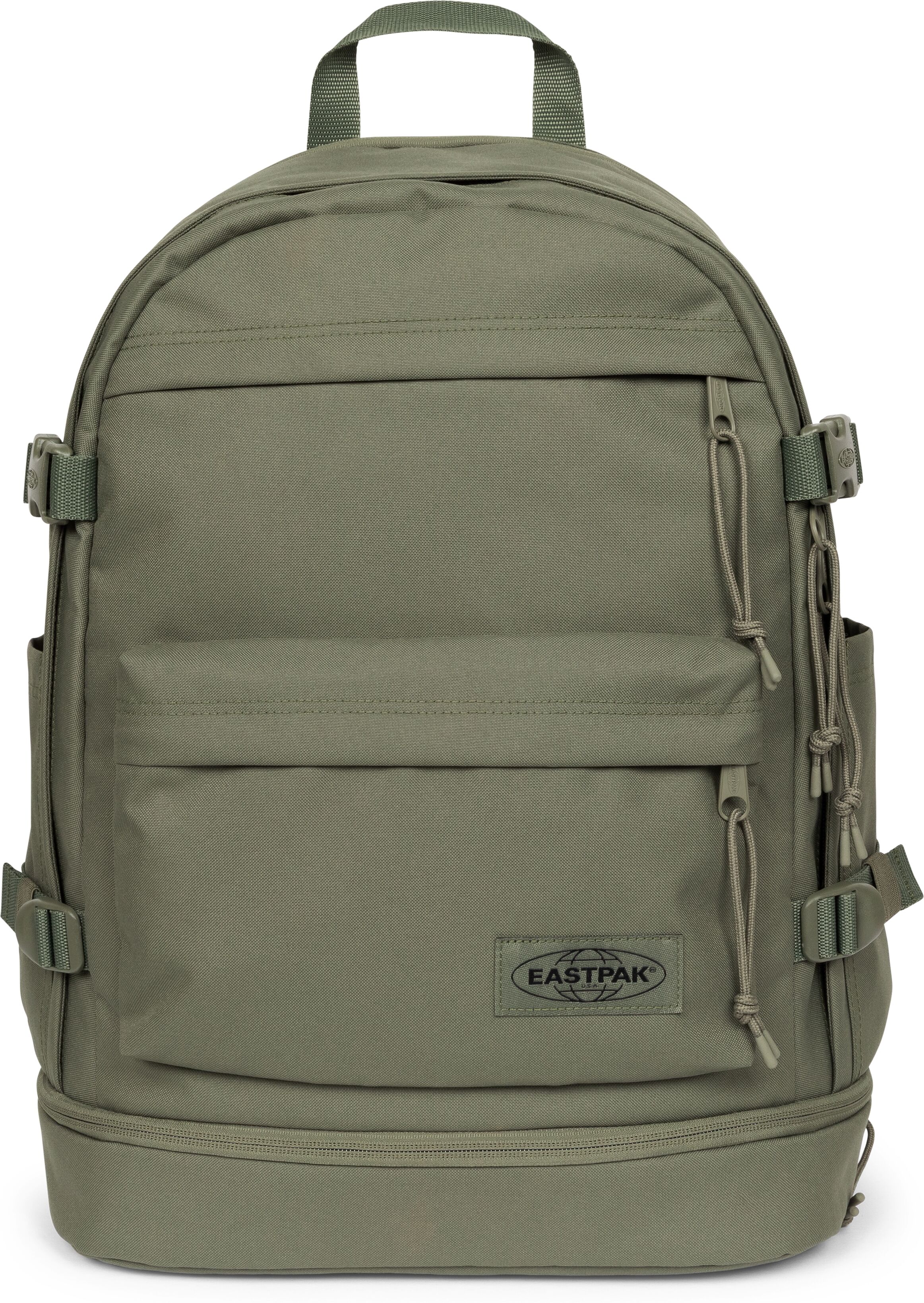 Freizeitrucksack EASTPAK "EVERYDAY PAK'R Monotone", Damen, Gr. B/H/T: 30,5cm x 48cm x 22,5cm, grün (khaki), Textil, unifarben, Rucksäcke Freizeitrucksack, Unisex Travelrucksack, Reiserucksack mit zusätzlichem RV-Bodenfach