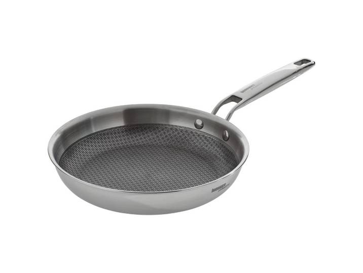 Homeware Profession. Bratpfanne, Edelstahlfarben, Metall, konisch, Lfgb, backofengeeignet, antihaftbeschichtet, Kochgeschirr, Pfannen, Bratpfannen
