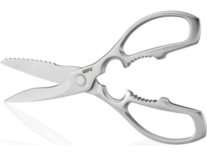 Universalschere GEFU PRIMERA , silber, B:8,5cm, Scheren, Universalschere, Rechts/Linkshänder, hochwertig und extrem robust, Edelstahl mattiert