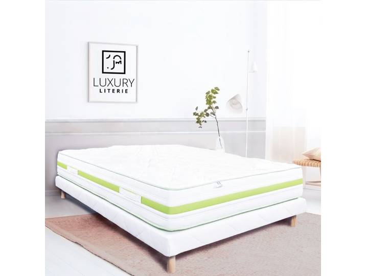 Matelas 90x190 cm Rêverie 30cm mémoire de forme indépendance du couchage face été/hiver