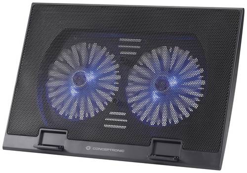 Conceptronic THANA02B Notebook-Ständer mit Kühlfunktion höhenverstellbar