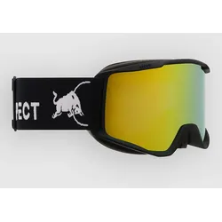 Red Bull SPECT Eyewear NEON Black Goggle smoke with yellow mirror Gr. Uni