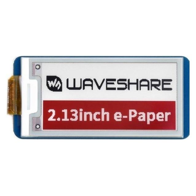 WaveShare 2,13-Zoll-E-Paper-E-Ink-Display, 212 × 104 Pixel - SPI - 3 Farben - für Raspberry Pi Pico - 19588 (AN-19545)