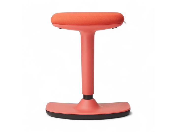 Office stool TrendOffice to-swift work Red, Rubber, Dynamic sitting - ideal for healthy sitting