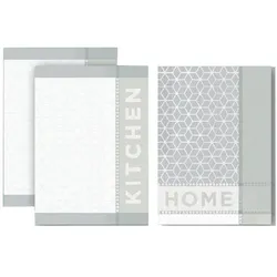 Dyckhoff Geschirrtücher Home & Kitchen 50,0 x 70,0 cm grau