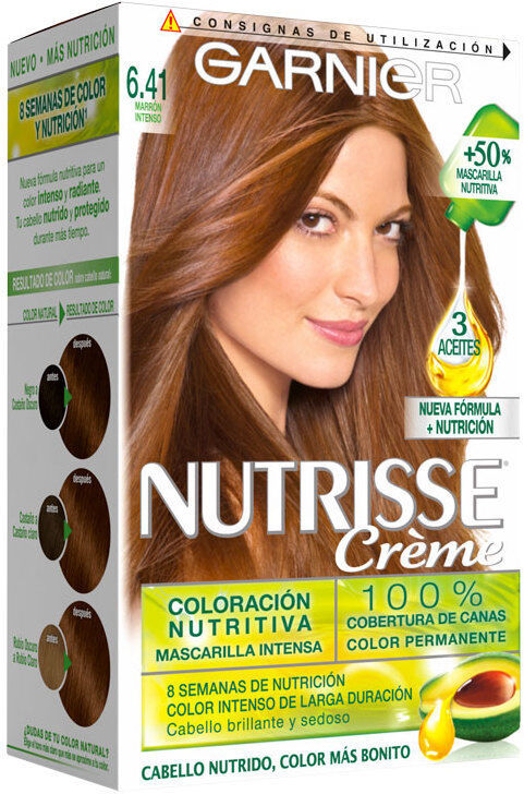 Garnier Nutrisse Creme Nourishing Permanent Color 6.41 Intense Brown