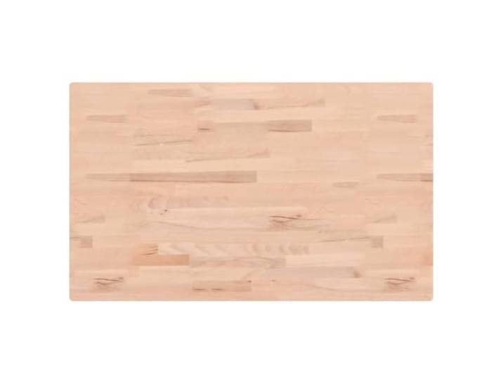 Tischplatte Holz Massivholz Buche 100x60x1,5 cm Eckig für Tisch Buchenholz, einfache Maserung, leicht zu reinigen, für Bar- oder Seitentisch, ein einzigartiges Einzelstück