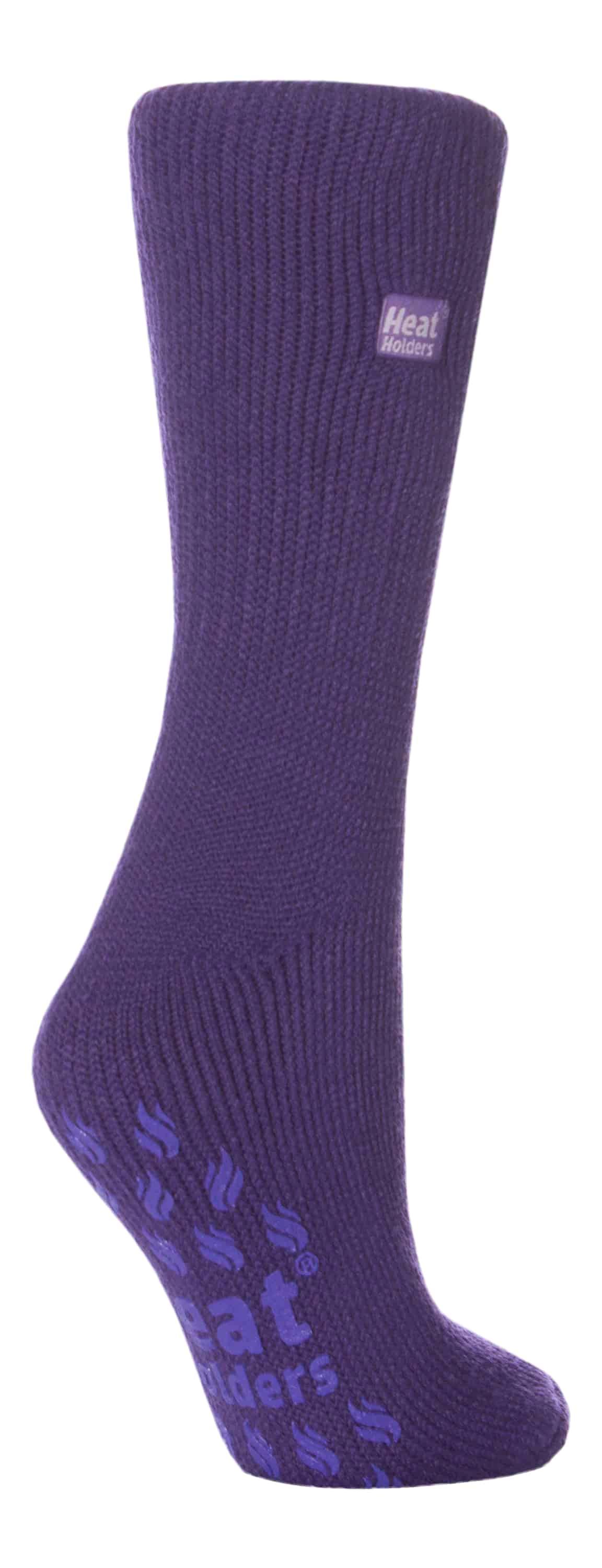 Heat Holders - Thermische pantoffelsokken voor dames - Paars