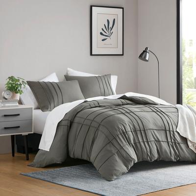 Chelsea Square Evans Pinch Pleated Soft Washed Boho Duvet Cover Set