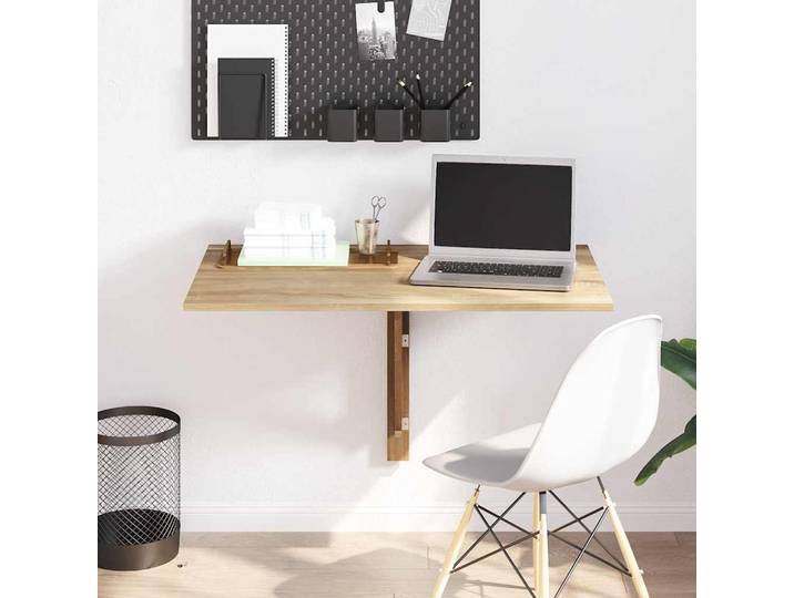 vidaXL Wandklapptisch Eiche 100x60 cm