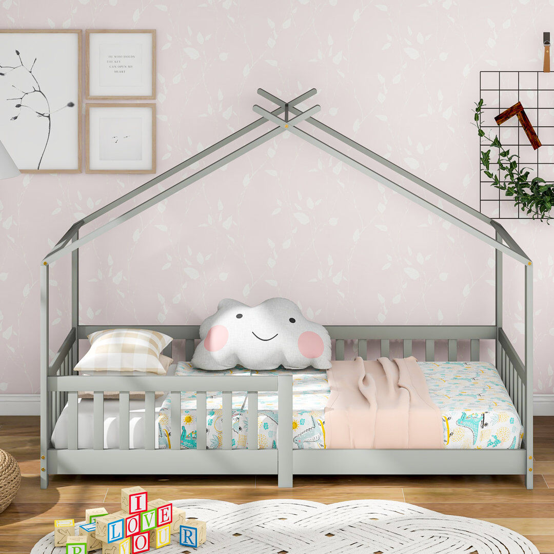 Ivy Bronx European Single (90 X 200 Cm) House Beds Grey