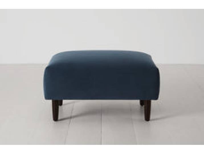 Polsterhocker Model 05, Blaugrün