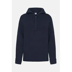 Damen Troyer Merino Blau GOTS