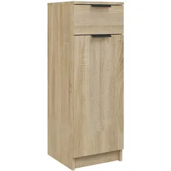 Helloshop26 - Klassischer Badezimmerschrank 32 x 33,5 x 90 cm Sonoma-Eiche-Holzwerkstoff