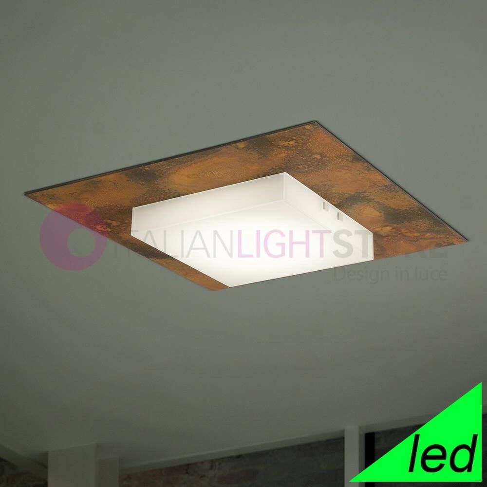 Candy Plafoniera Led Moderna L. 55 Design - Ossidato