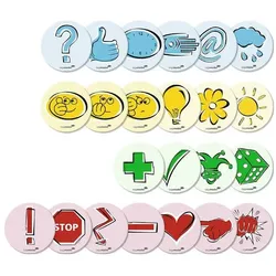 Legamaster Moderationskarten-Set »Emoticon« 7-257002 - 100 Stück blau