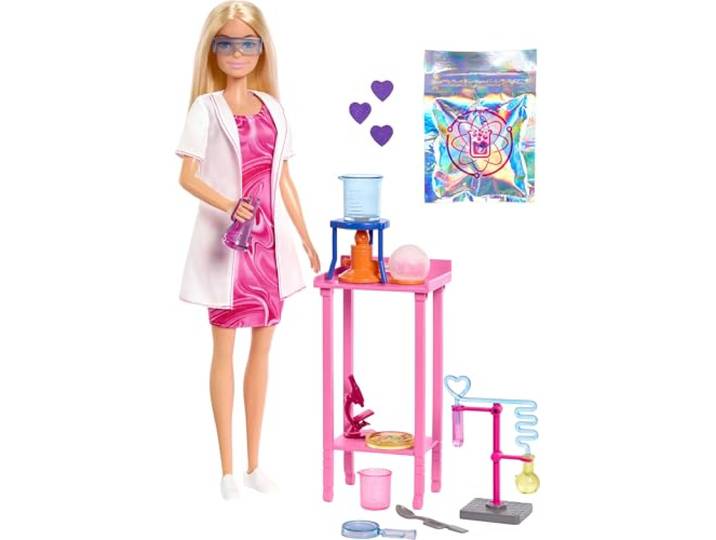 Barbie Careers wetenschapperpop met accessoires