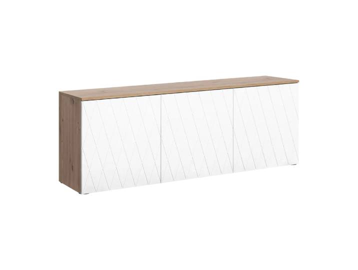 Sideboard Westside, Byyu, weiss, Holzwerkstoff