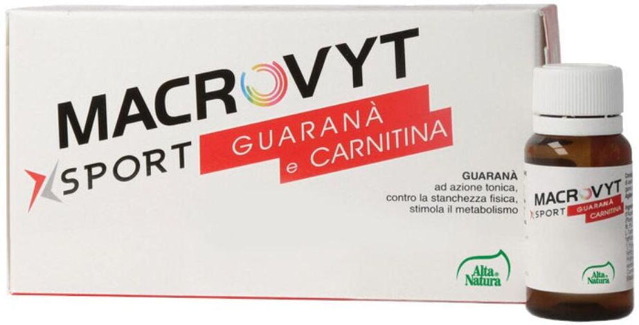 ALTA NATURA-INALME Srl Alta Natura, Macrovyt Sport Guaranà & Carnitina, 10 Flaconcini