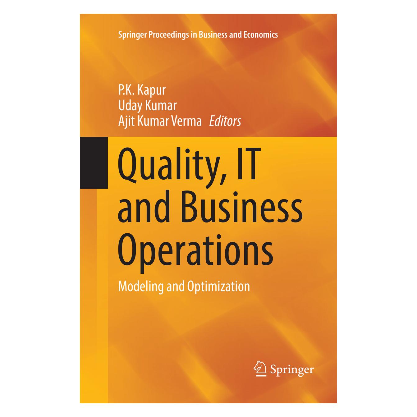 Springer Quality, IT and Business Operations (Englisch, Softcover, Ajit Kumar Verma, P.K. Kapur, Uday Kumar) (56040866)
