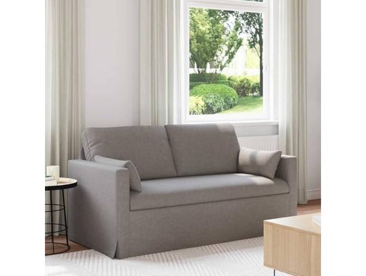 Molumvel Sofa Taupe 158 x 78 x 80 cm Stoff Modular Wohnzimmer Sitzmöbel Stabiler Metallrahmen, Ergonomischer Komfort, Für Innenräume geeignet
