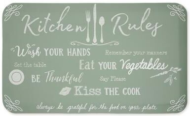 "Stupell Country Kitchen Sayings & Florals Kitchen Mat, 18x30 - 18"" x 30"""