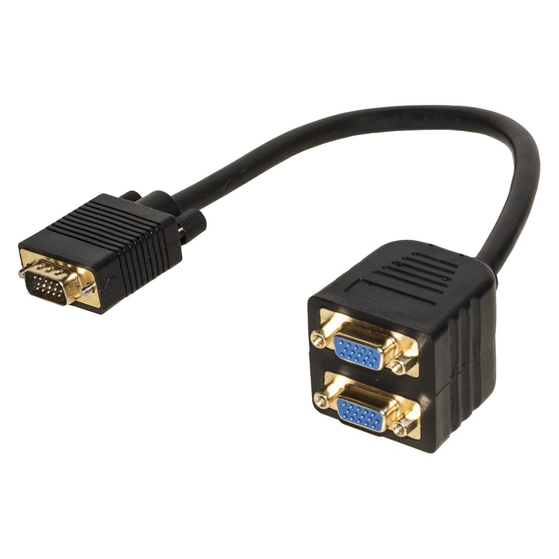 Link Zubehör LKADAT06 Videokabel und Adapter VGA 2x VGA (D-Sub) Schwarz (MGAK513001)