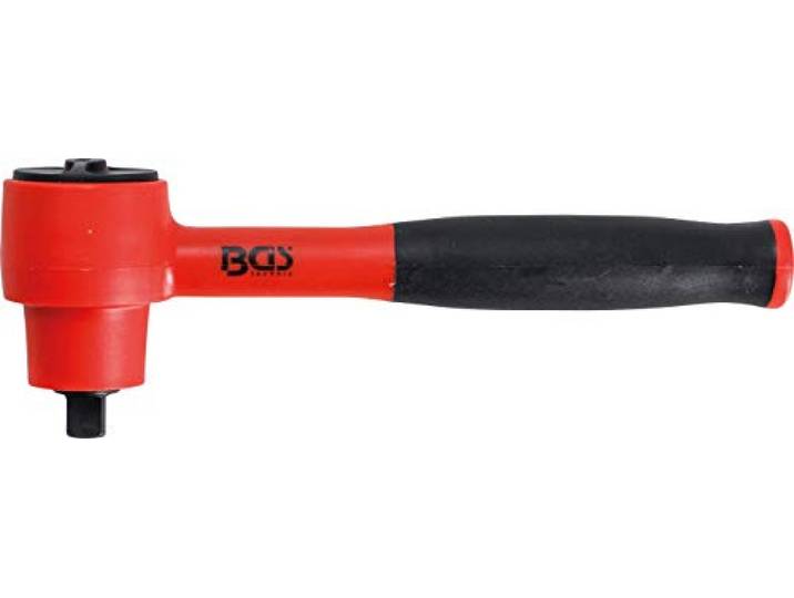 BGS 701 - Cliquet réversible VDE - à denture fine - 10 mm (3/8\ ) - 1000 V
