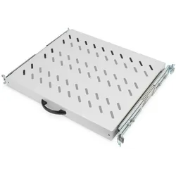 Digitus Fachboden 19"-Schränke ausziehbar ab 600mm Tiefe bis 25kg 1HE RAL7035 grau