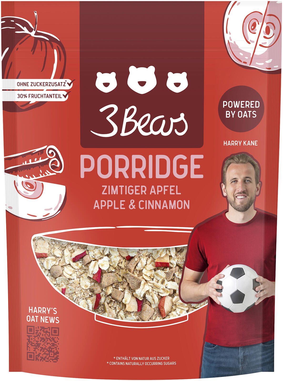 3Bears Porridge - Zimtiger Apfel 400,0 g 7000694
