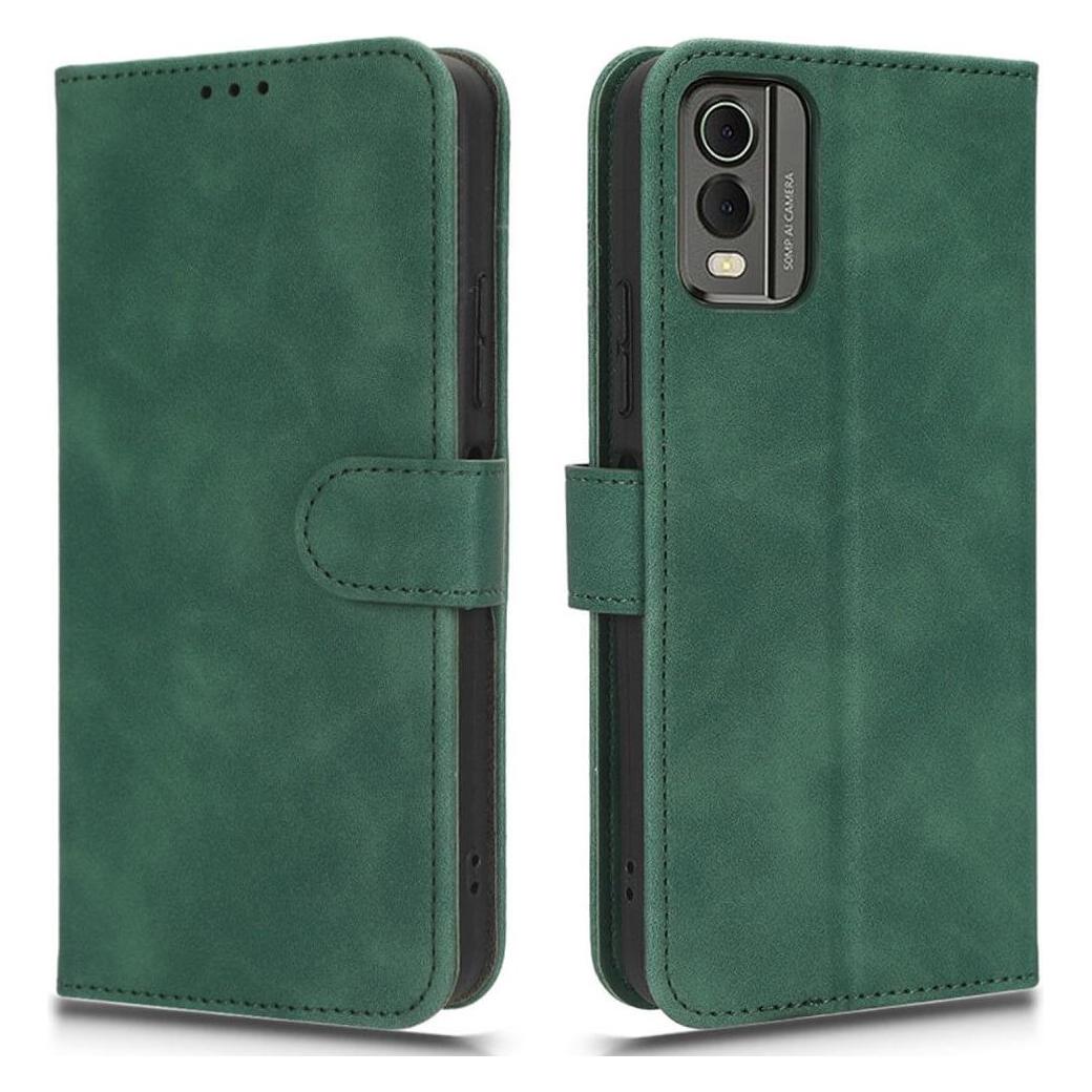 Cover-Discount Nokia C32 - Etui in Wildleder Optik grün (Nokia C32) (660137197C)