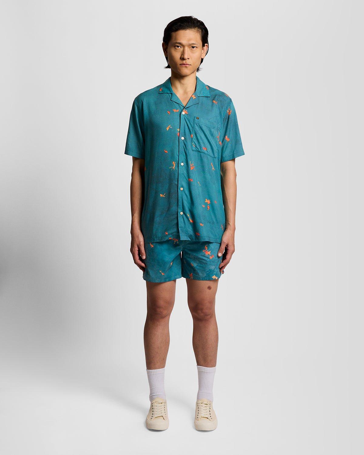 Goldfisch Grafische Badeshorts