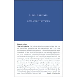 Von Seelenrätseln, Fachbücher von Rudolf Steiner Nachlassverwaltung, Rudolf Steiner
