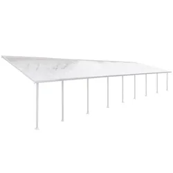 Palram - Canopia Aluminium Terrassenüberdachung Feria | Weiß | 387x1457x305 cm - Weiß