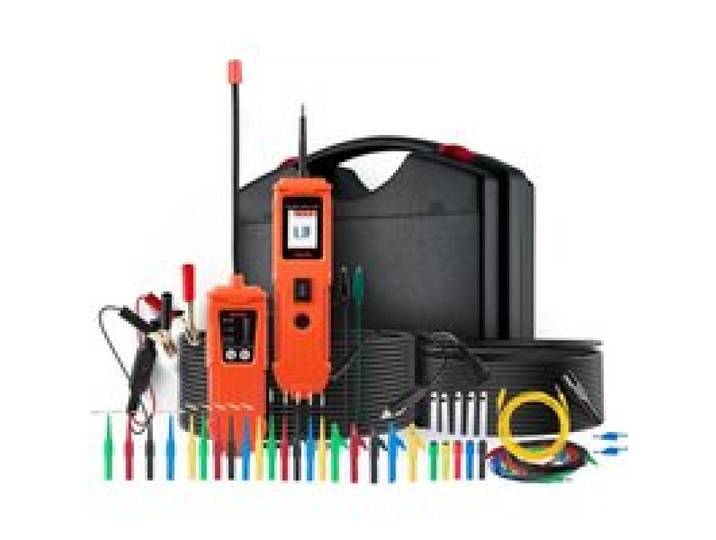 VEVOR Testeur de Circuit Automobile 8-35 V DC, Testeur de Tension avec Écran Couleur TFT et Éclairage, Sonde avec Câble 6 m, pour Test de Polarité Résistance Continuité Traçage de Ligne Diode
