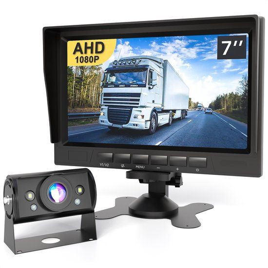 Strex SP295 Achteruitrijcamera met 7 inch scherm en 1080P resolutie, IP69 waterbestendig