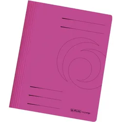 herlitz Schnellhefter Karton gefaltet pink intensiv