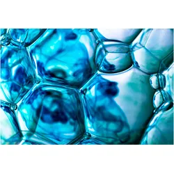 CoverYourDesk, Schreibtisch Accessoire, Schreibtischunterlage Blubberbläschen in blau
