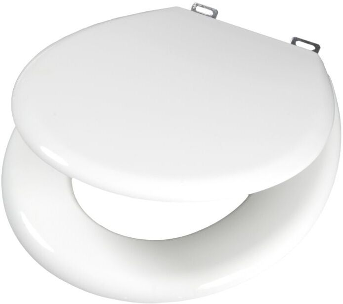 Pagette Olfa Tradition +7 WC-Sitz 077-0001 weiß, ohne Deckel, Edelstahlscharnier
