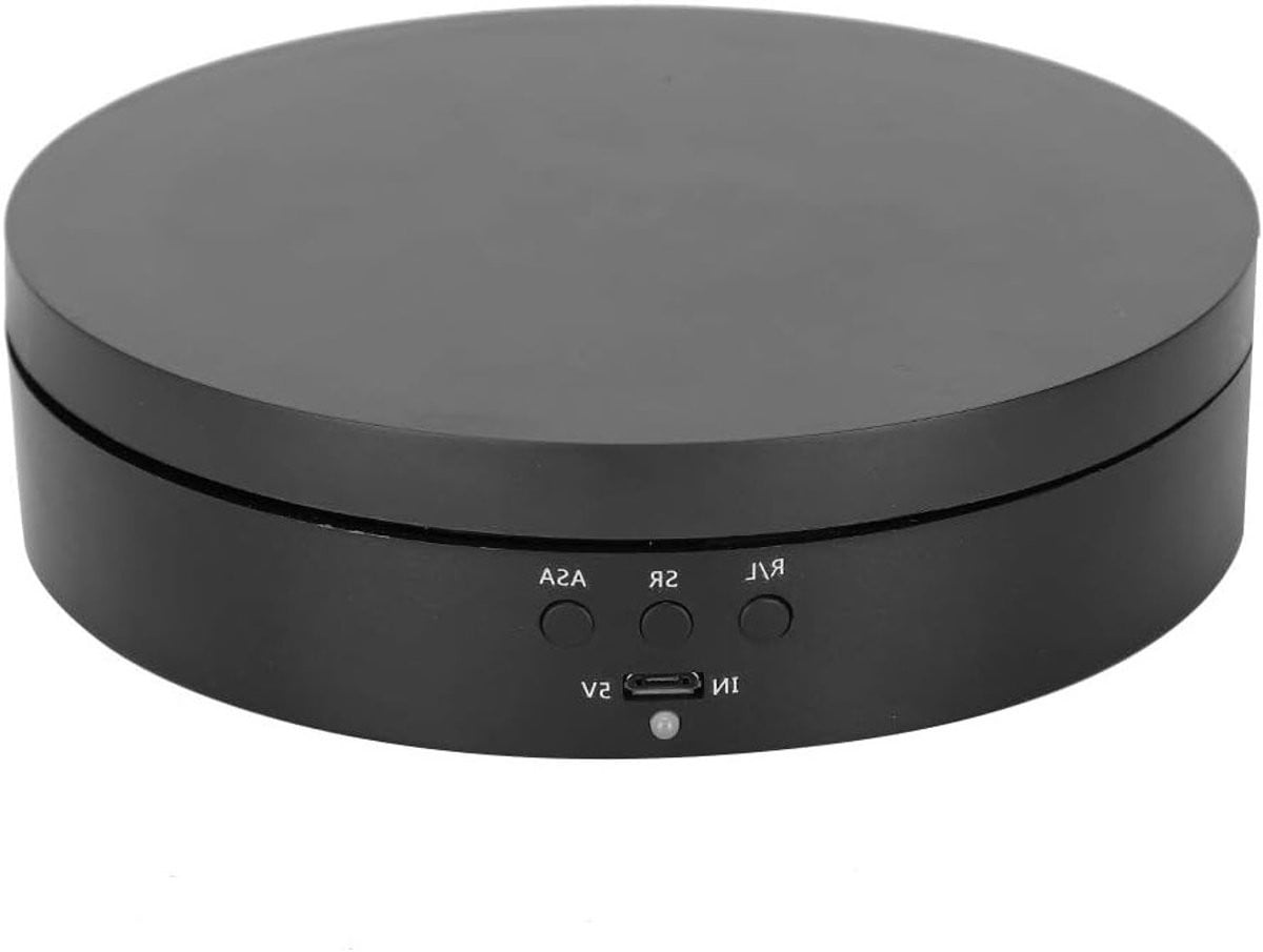 Draaitafel met 360 graden rotatie en 3 snelheden voor sieraden en telefoons, 2-4 kg draagvermogen