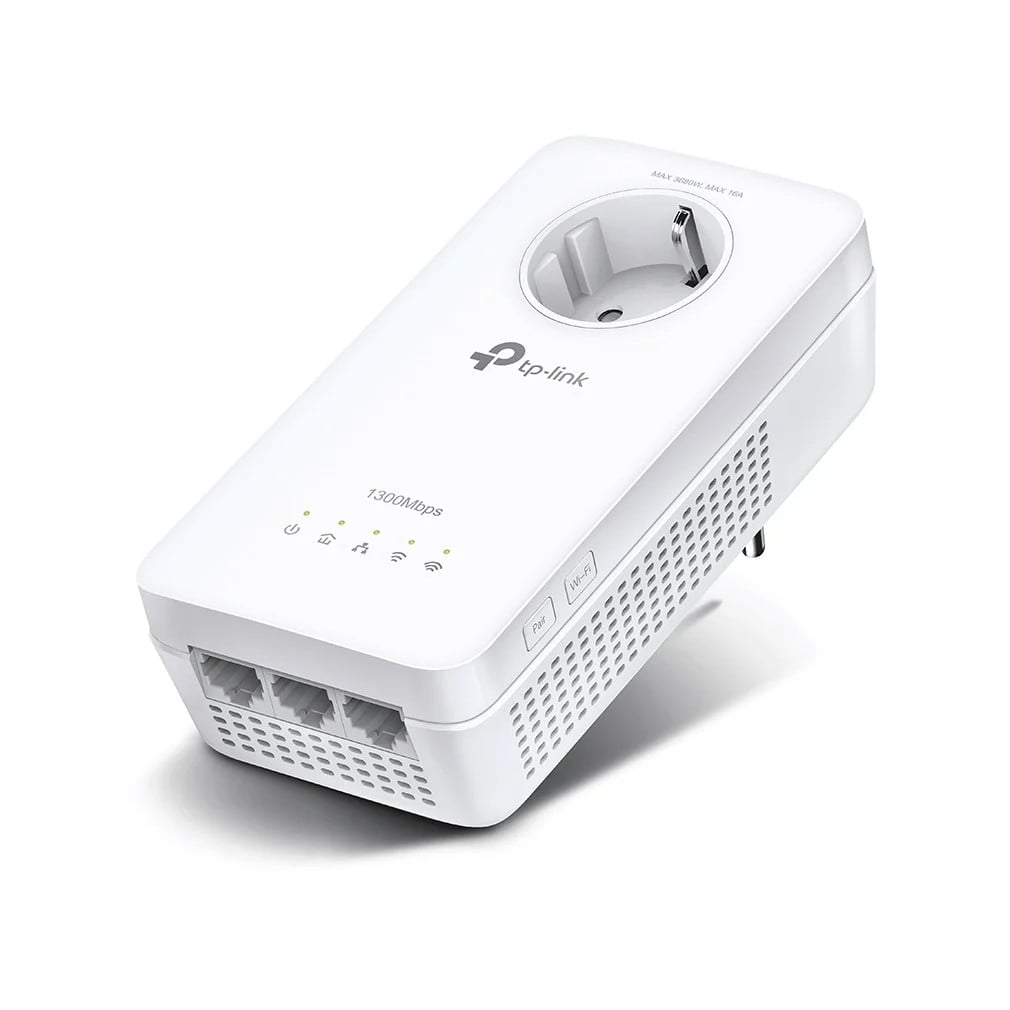 TP-Link TL-WPA8631P AV1300 Gigabit Passthrough Powerline Dual-Band Wi-Fi 5 Extender Wit