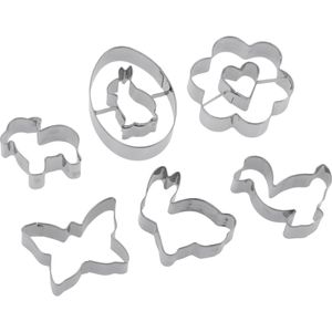 Westmark Ausstechformen 31952260, Set, Ostern, aus Edelstahl, verschiedene Formen, 6-teilig