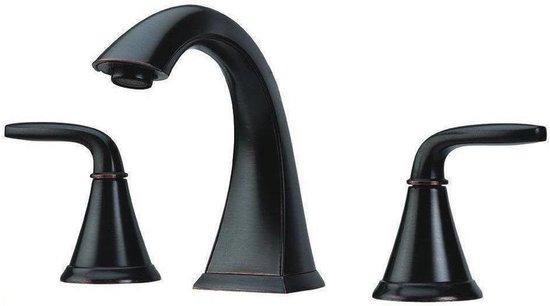 Famanu Badezimmerarmatur mit 2 Griffen - Toscaans Bronze, 20,3 cm breit