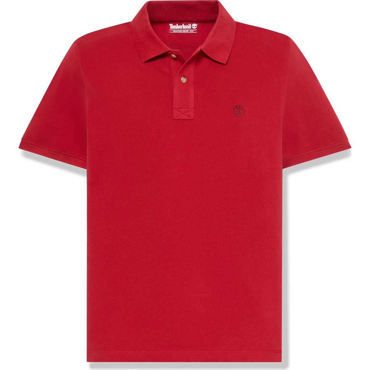 Timberland Mens Pique Short Sleeve Polo rhythmic red L TBC0YHBFAI71-L
