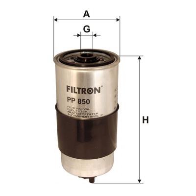 FILTRON Kraftstofffilter PP 850 Anschraubfilter 188mm GewindemaßM16x1.5 für Volvo VAG